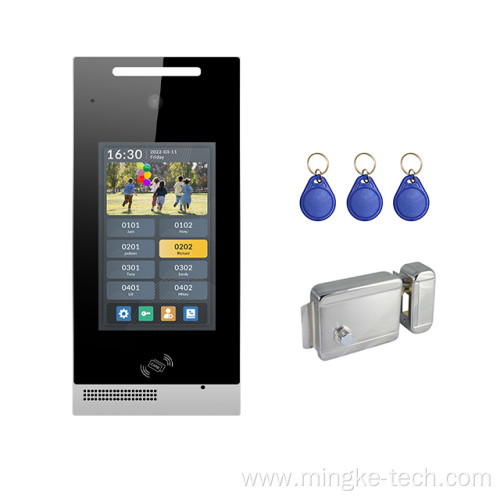 Intercom Tuya TCP/IP Video Intercom Doorbell With FaceUnlock